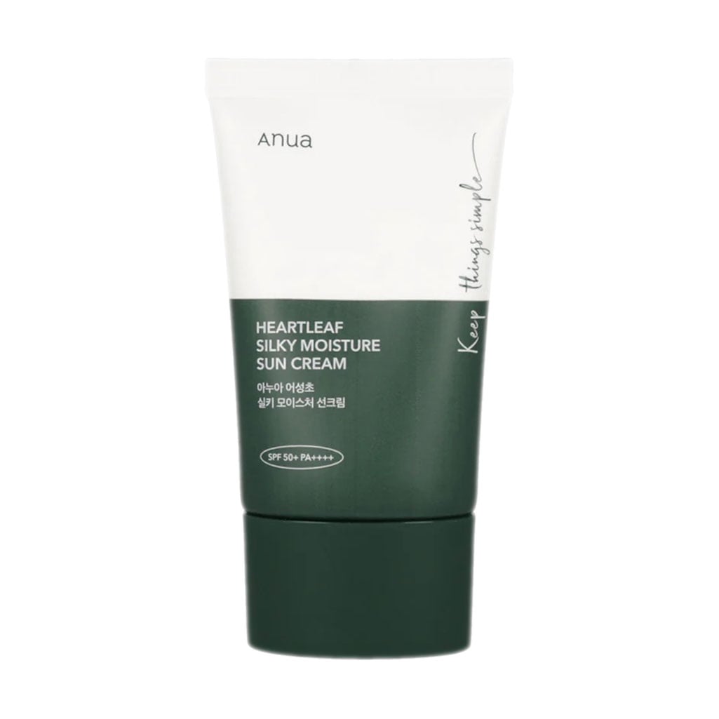 Уцінка! Сонцезахисний крем для обличчя Anua Heartleaf Silky Moisture Sun Cream SPF 50+ PA++++, 50 мл